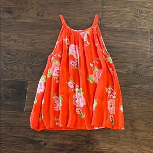 Size 8 Red flower patterned Chennault girl shirt